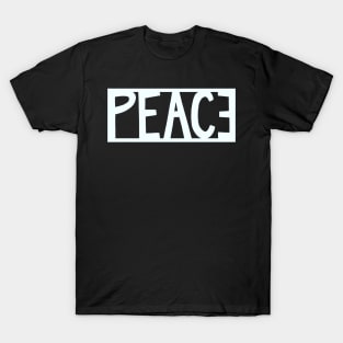 Peace in white T-Shirt